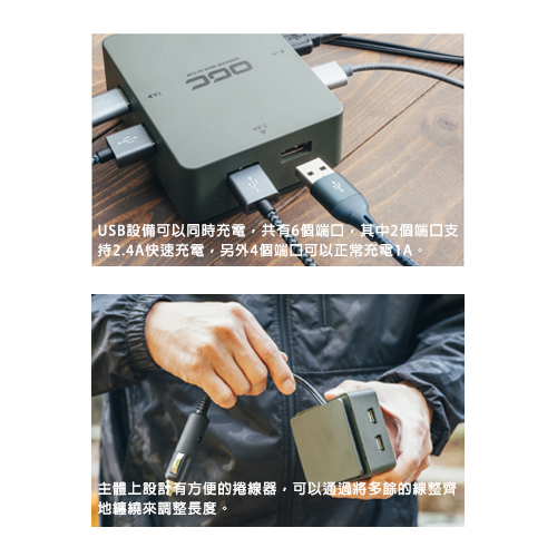 OGC 六孔USB快速充電器8627 3