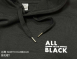 ALL BLACK 長袖 品牌帽T