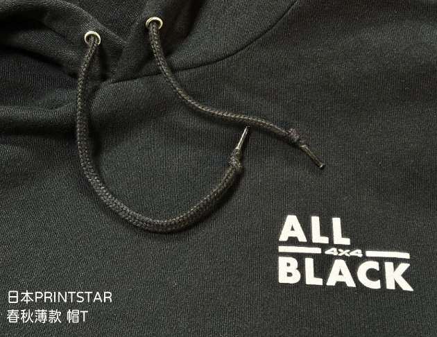 ALL BLACK 長袖 品牌帽T 6