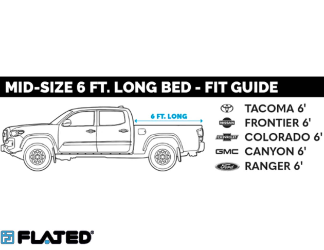 FLATED Air-Topper 充氣高蓋 6' RANGER/TACOMA 6' 10