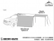Rhino-Rack<br/>SUNSEEKER & BATWING 車邊帳 前庭邊布含營柱 2.5M