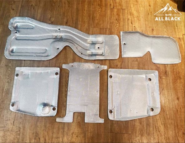 三菱 JSPACE 高效能 PET 防火隔熱墊 五件套 (座墊組三片+排氣管觸媒段二片) 1