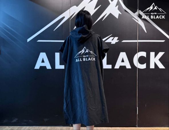 ALL BLACK 毛巾衣